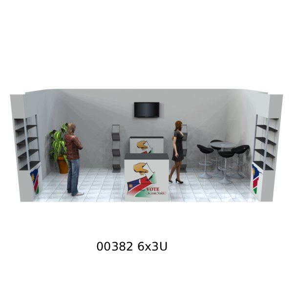T3 Exhibition Stands - 6x3 U Shape