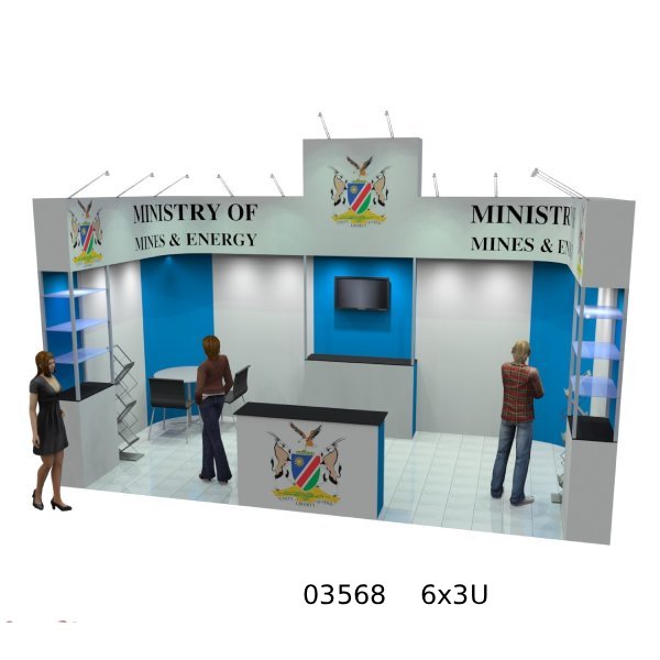 T3 Exhibition Stands - 6x3 U Shape