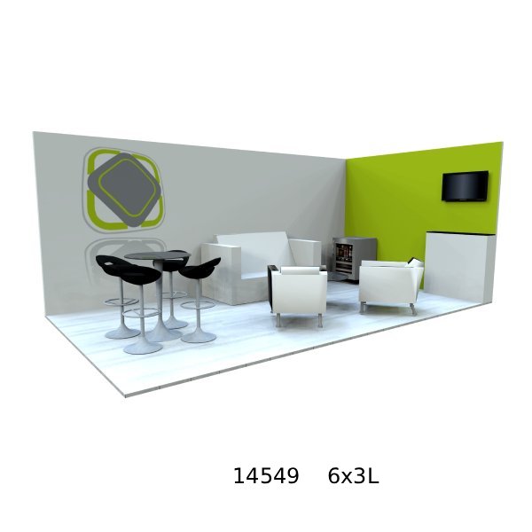 T3 Exhibition Stands - 6x3 L shape