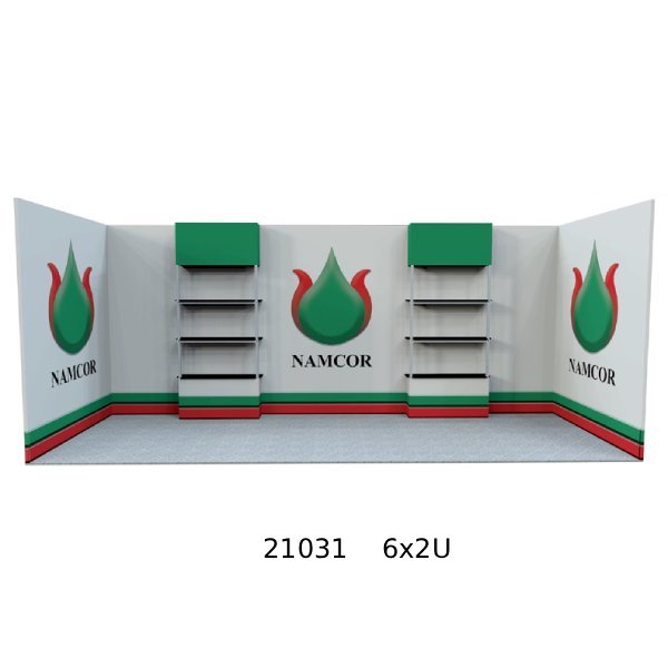 T3 Exhibition Stands - 6x3 U Shape